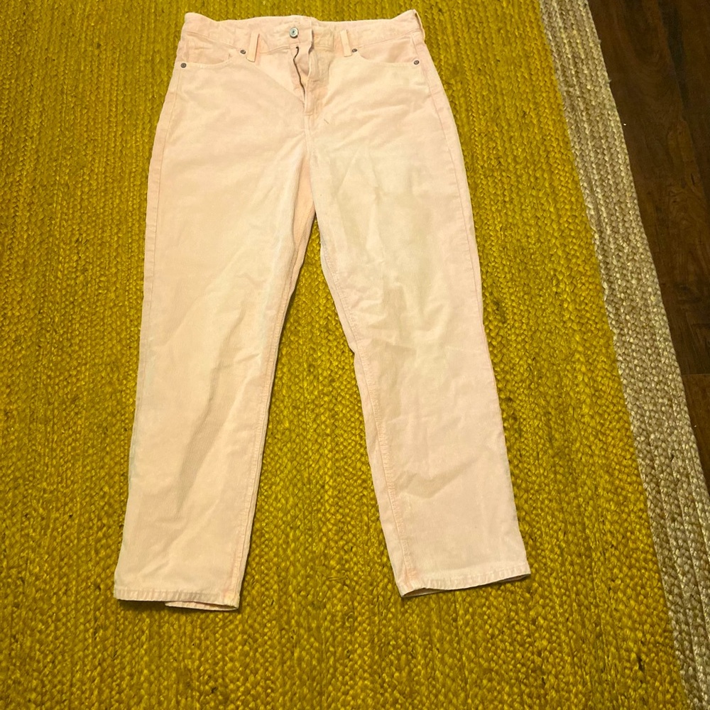 American eagle light pink corduroy jeans.